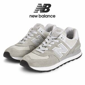 New Balance 574 Classic Sneakers WL574EWW Gray Suede Women’s 7.5
